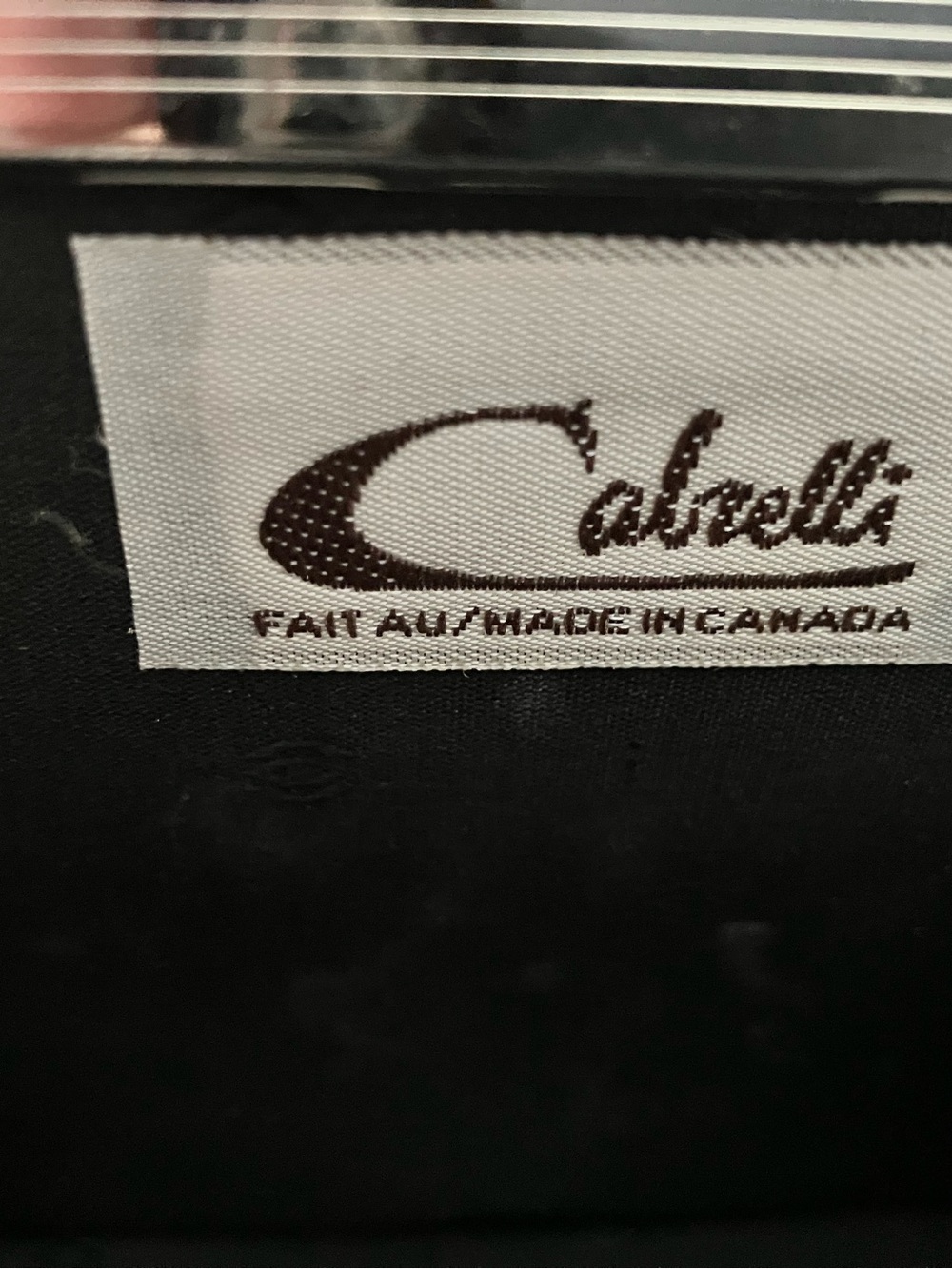 Vintage Cabrelli Black Mini Trapezoid Evening Bag Purse - Made in Canada - Picture 4 of 5
